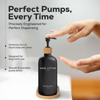 Black Glass Lotion Dispenser - Image 4