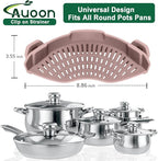 AUOON Clip on Strainer for Pots and Pans - Image 2