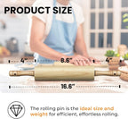 KARRYOUNG Rubber Wood Rolling Pin - Image 2