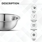 AVADOR Set of 6 Premium Stainless Steel Mixing Bowls Set, Space Saving Nestable - Image 4
