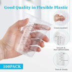 100 PACK Plastic Measuring Cups, 10 oz Disposable Mixing Cups - Image 2