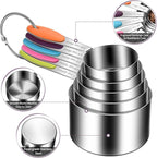10-Piece Measuring Cups and Spoons Set, 304 Stainless Steel - Image 3
