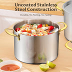 BEZIA 12 Quart Stainless Steel Stock Pot - Image 3