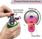 Soda Can Tab Opener Mini Soda Can Cover Easy Tab Opener and Drink Protector - Image 2