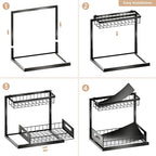 VUSIGN Under Sink Organizers Storage, 2 Tier Under Cabinet Organizer Shelf - Image 6