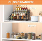 Bunoxea Spice Rack 4 Tier Kitchen Cabinet Organizer, Countertop Spice Rack - Image 5