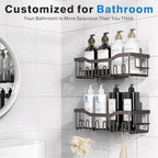 EUDELE Shower Caddy 2 Pack, Adhesive Organizer - Image 2