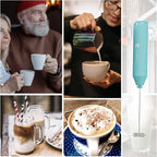 Powerful Milk Frother Handheld Foam Maker, Mini Whisk Drink Mixer - Image 7