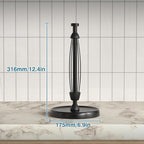 Paper Towel Holder Countertop, One-Handed Tear, Stainless Steel, Weighted Base - Image 6
