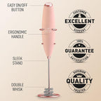 Zulay Kitchen Patented Tornado Triple Whisk Milk Frother - Image 7