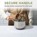 Ecolution Stainless Steel Sauce Pan, Encapsulated Induction Ready Cooking Pot - Image 6