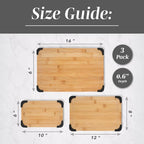 COOK WITH COLOR Non-Slip Cutting Board Set – Kitchen Essentials with Easy Grip - Image 3