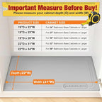 Aisslro Under Sink Mat 31" X 22", Waterproof Silicone Under Sink Mats - Image 2