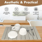 Large Stone Dish Drying Mat for Kitchen Counter, Eco-friendly, Instant Drying - Image 2