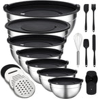 Unokit Mixing Bowls with Lids Set by Unokit