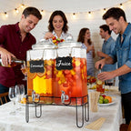 2 Gallon Glass Drink Dispensers - Image 7