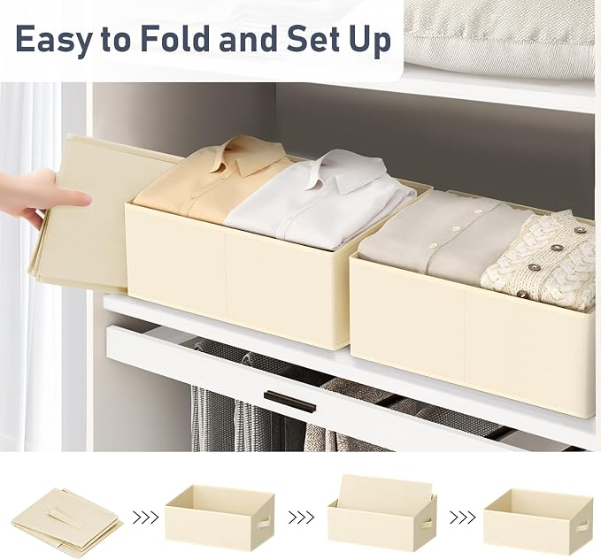 DIMJ Closet Storage Bins 6 Pack - Image 3
