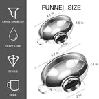2 PCS Canning Funnel for Wide and Regular Jars, Wide Mouth Funnel Stainless - Image 3