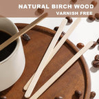 500pcs Wood Coffee Stirrer Sticks, 5.5 Inch Wooden Swizzle Stick Beverage Mixer - Image 5