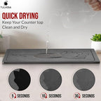 Stone Dish Drying Mat for Kitchen Counter – Diatomaceous Earth Drying Mat | - Image 2
