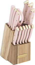 Farberware 15-Piece Triple Riveted Acacia Knife Block Set, High - Image 2