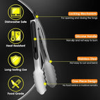 Metal Tongs for Cooking, Heat Resistant 600 Degrees Stainless Steel Kitchen - Image 4