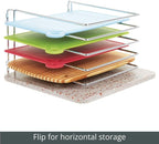 mDesign 5 Slot Pot and Pan Rack — Metal Wire Rack - Image 6