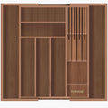TIOPGHAD Bamboo-Silverware-Drawer-Organizer-Kitchen, Expandable Utensil Holder by TIOPGHAD