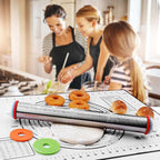 Rolling Pins, Stainless Steel Dough Roller, Rolling Pin and Silicone Baking - Image 4