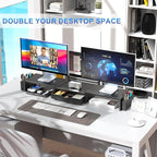 gianotter Dual Monitor Stand Riser, Desk Organizer - Image 3