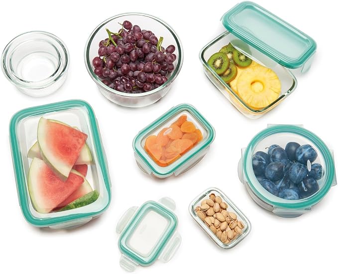 OXO Glass Food Storage Container, 1.6 Cup | Smart Seal | Leakproof | Pack of 2 - Image 8