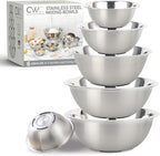 COOK WITH COLOR Stainless Steel Mixing Bowls Set by CookwithColor