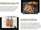Wood Cutting Board Set with Handle - Image 3