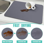 WISELIFE Coffee Mat Super Absorbent Dish Drying Mat Bar Accessories Match - Image 3