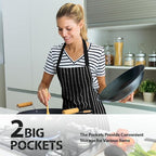 VALOME 2 Pack Kitchen Aprons, Apron - Image 4