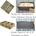 Bructhun Sock Drawer Organizer 3 Pack - Image 8