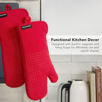 KITCHENAID Gourmet Series Gridlines Oven Mitts 2-Pack Set, Heat Resistant up to - Image 6