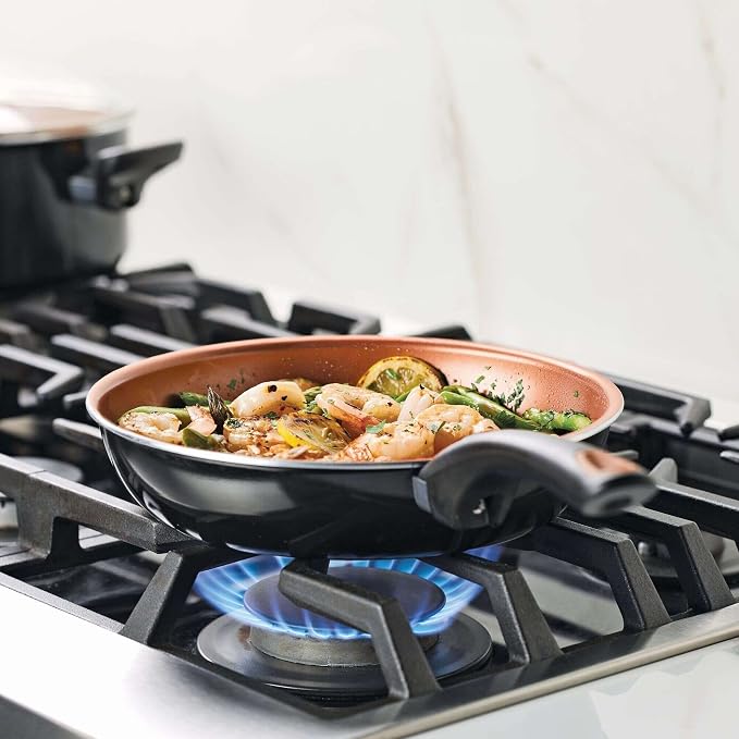 Farberware 10365 Glide Dishwasher Safe Nonstick Cookware Set / Pots and Pans Set - Image 6