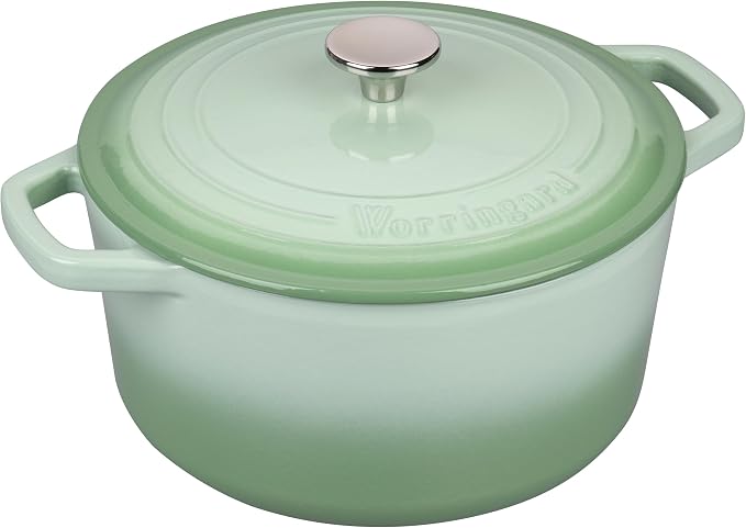 VORRINGARD Enameled Cast Iron Dutch Oven Pot - Image 9