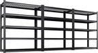 Set of 3 Garage Shelving-3000 lbs 5 Tier Storage Shelves, Adjustable Heavy Duty by Unknown
