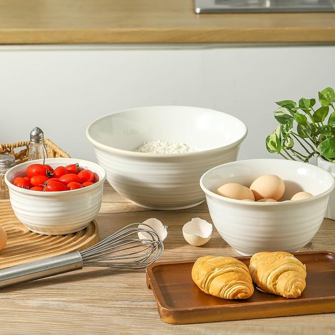 Hasense Mixing Bowls, Ceramic Serving Dishes - Image 6