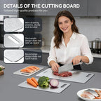Titanium Cutting Boards, 100% Pure Titanium Kitchen Cutting Board, Double-Sided - Image 5