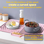 Silicone Drying Mat for Kitchen Counter, Dish Drying Rack Matt - Image 5