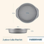 Farberware Golden Bake Bakeware Nonstick Round Cake Pan Set - Image 2