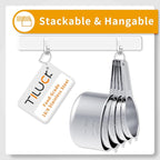 TILUCK Stainless Steel Measuring Cups & Spoons Set, Cups and Spoons, Kitchen - Image 3