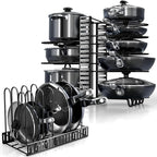 Pots and Pans Organizer Under Cabinet by KOMFORA