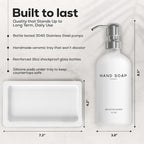 White Glass Soap and Lotion Dispenser Set by Brighter Barns - Image 3