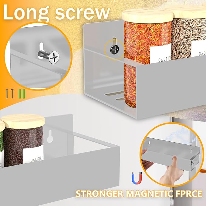 SMRCAD Magnetic Spice Rack Organizer - Image 3