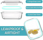 Vtopmart 5 Pack 35oz Glass Food Storage Containers - Image 6