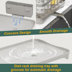LIYI Dish Drying Rack, Adjustable Spout Design, Kitchen Dish Racks, Made of - Image 4